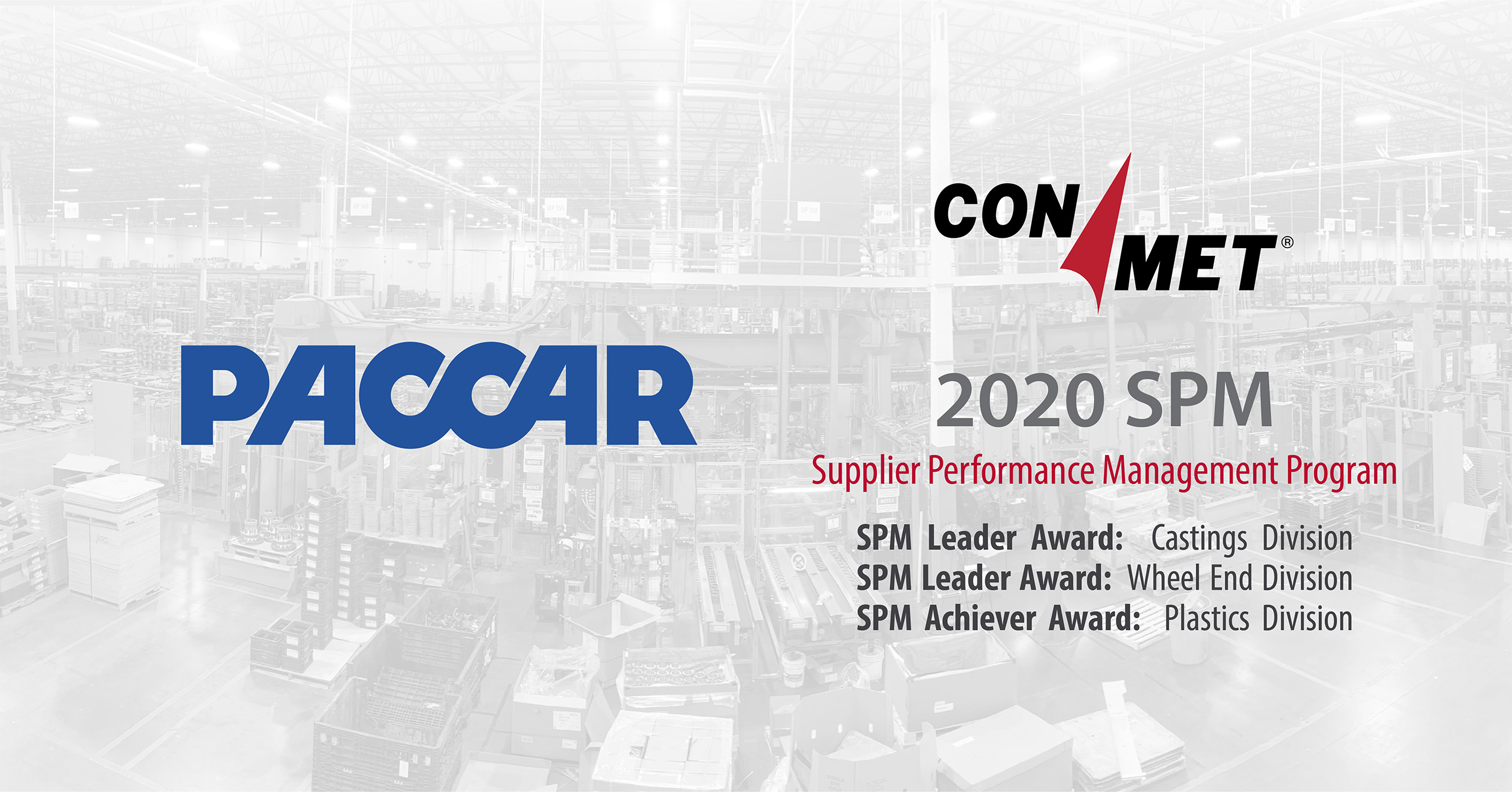 ConMet Wins PACCAR’s SPM Awards Across All Business Units