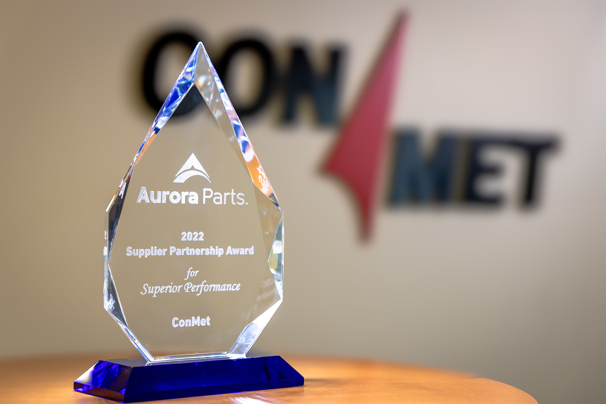 ConMet recibe el premio Supplier Award de Aurora Parts