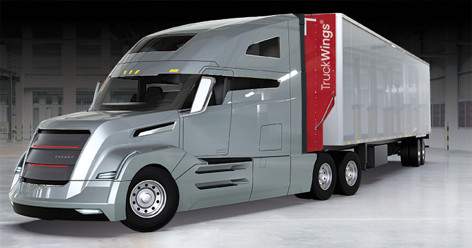 TruckWings deployed on ConMet concept truck