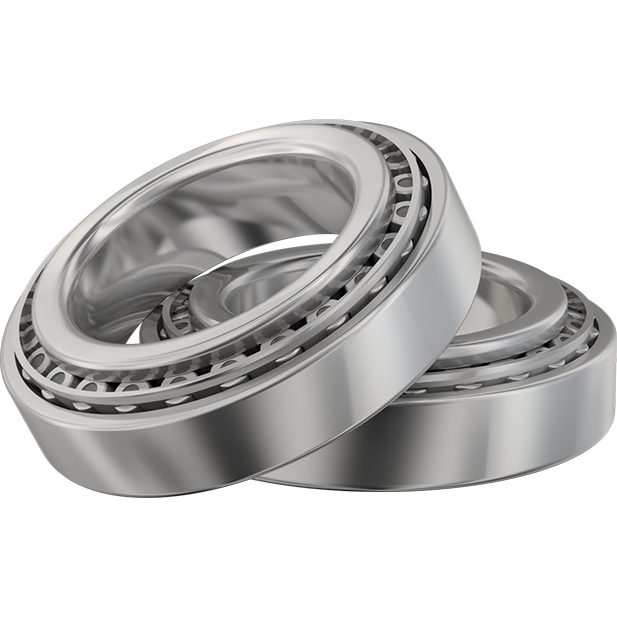 3D render of wheel bearings stacked