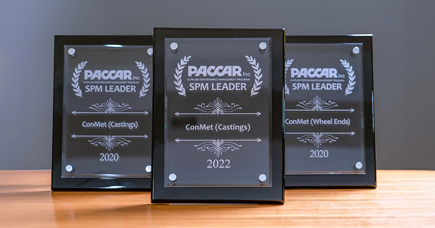 PACCAR SPM Leader Award 2022 Castings, Wheel End, Plastics